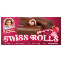 Little Debbie Swiss Rolls, Strawberry, Twin Wrapped