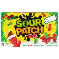 SOUR PATCH KIDS Red & Green Soft & Chewy Holiday Candy, 3.1 oz - 3.1 Ounce 