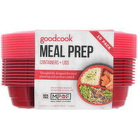 Goodcook Containers + Lids, Meal Prep, 10 Pack - 10 Each 