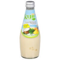 Kuii Coconut Milk Drink, with Nata de Coco, Pineapple Flavor