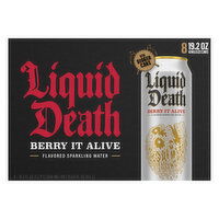 Liquid Death Sparkling Water, Berry It Alive Flavored, King Size Cans