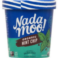 Nada Moo! Frozen Dessert, Organic, Mint Chip - 1 Pint 