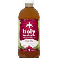 Holy Kombucha Tea, Raw Fizzy Probiotic, Prickly Pear - 16.9 Ounce 