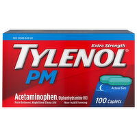 Tylenol PM Acetaminophen, PM, Extra Strength, Caplets - 100 Each 