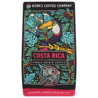 Bones Coffee Company Coffee, Ground, Medium Roast, Costa Rica - 12 Ounce 