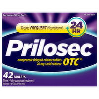 Prilosec OTC Acid Reducer, Omezaprazole Delayed-Release Tablets, 20 mg - 42 Each 