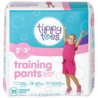 Tippy Toes Training Pants, for Girls, 2T-3T (Up to 34 lb) - 25 Each 