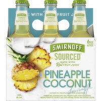 Smirnoff Beer, Pineapple Coconut - 6 Each 