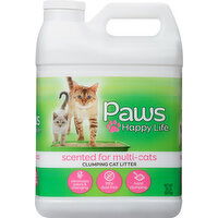 Paws Happy Life Clumping Cat Litter, Scented for Multi-Cat - 20 Pound 