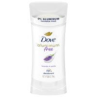 Dove Deodorant, Aluminum Free, Lavender & Vanilla Scent - 2.6 Ounce 