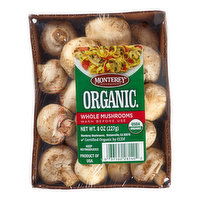 Monterey Mushrooms Organic Whole Mushrooms - 8 Ounce 