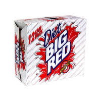 Big Red Red Soda, Diet - 12 Each 