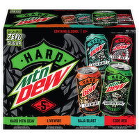 Mtn Dew Zero Sugar Hard Assorted Malt Beverage Mix Pack - 12 Each