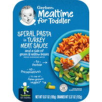 Gerber Spiral Pasta, in Turkey Meat Sauce, Toddler - 6.67 Ounce 