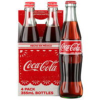 Coca-Cola  Mexican Coke Soda Soft Drink, Cane Sugar - 4 Each 