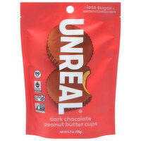 Unreal Peanut Butter Cups, Dark Chocolate - 4.2 Ounce