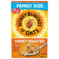 Honey Bunches of Oats Cereal, Honey Roasted, Large Size - 18 Ounce 