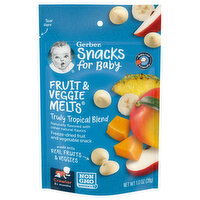 Gerber Fruit & Veggie Melts, Truly Tropical Blend, Crawler (8+ Months) - 1 Ounce 