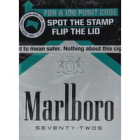 Marlboro Cigarettes, Black Menthol, Seventy Twos - 20 Each 