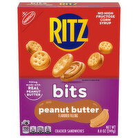 RITZ Bits Peanut Butter Sandwich Crackers, Snacks for Kids and Adults, Lunch Snacks