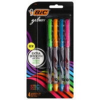 BiC Gel Pen, Extra Smooth - 4 Each 