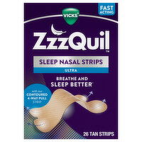 Vicks Nasal Strips, Sleep, Ultra - 26 Each 