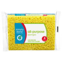 Simply Done Sponges, All-Purpose - 4 Each 