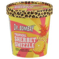 Dr. Bombay Ice Cream, Sherbet Swizzle, Tropical - 1 Pint 