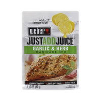 Weber Just Add Juice - Marinade Mix, Garlic & Herb - 1.12 Ounce 