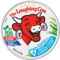 The Laughing Cow Creamy Light Spreadable Cheese Wedges - 8 Each 