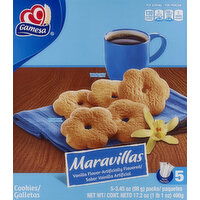 Gamesa Cookies, Vanilla Flavor, Marauillas, 5 Packs