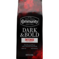 Community Coffee Coffee, Ground, Bold Roast, Intense Blend, Dark & Bold - 12 Ounce 