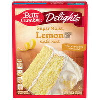 Betty Crocker Cake Mix, Lemon, Delights - 13.25 Ounce 