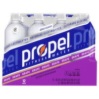 Propel Electrolyte Water Beverage, Grape, 12 Pack - 12 Each 