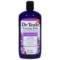 Dr Teal's Foaming Bath with Pure Epsom Salt, Soothe & Sleep with Lavender - 34 Fluid ounce 