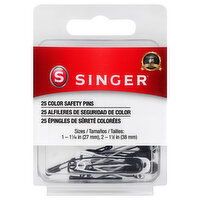 Singer Color Safety Pins - 25 Each