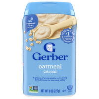 Gerber Cereal, Supported Sitter 1st Foods, Oatmeal - 8 Ounce 