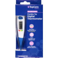 TopCare Thermometer, Digital, Flexible Tip, 10-Second - 1 Each 