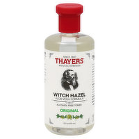 Thayers Toner, Alcohol-Free, Witch Hazel, Original - 12 Ounce 