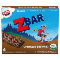 ZBAR Zbar - Chocolate Brownie - Soft Baked Whole Grain Snack Bars - USDA Organic - Non-GMO - Plant-Based - 1.27 oz. (6 Pack) - 7.62 Ounce 