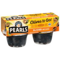 Pearls Olives, Ripe, Sliced - 4 Each 