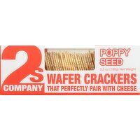 2s Company Wafer Crackers, Poppy Seed - 3.5 Ounce 