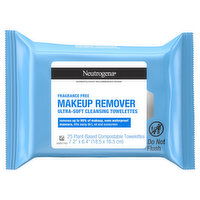 Neutrogena Cleansing Towelettes, Ultra-Soft, Makeup Remover, Fragrance-Free - 25 Each 