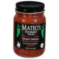 Mateo's Salsa, Gourmet, Medium - 16 Ounce 