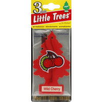 Little Trees Air Fresheners, Wild Cherry - 3 Each 