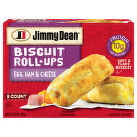 Jimmy Dean Biscuit Roll-Ups, Egg, Ham & Cheese - 8 Each 