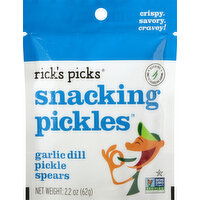 Rick's Picks Dill Pickle Spears, Garlic - 2.2 Ounce 