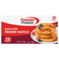 Premier Protein Buttermilk Protein Waffles - 10 Each