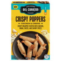 Del Corazon Crispy Poppers, Chicken & Cheese, Mild Spicy - 7 Ounce 