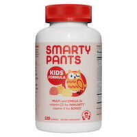 SmartyPants Kids Formula, Gummies, Strawberry Banana, Orange, and Lemon - 120 Each 